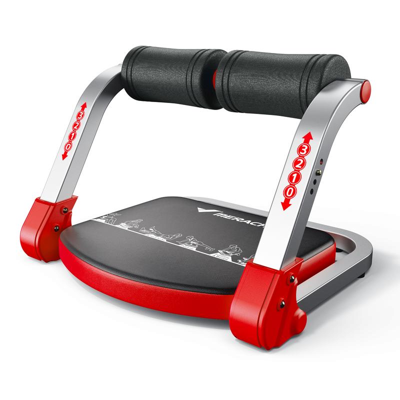 Sit-Up Exercise Equipment, Ab Crunch Machine Roll-up Machine, Abdominal Workout Machine for Home Gym, Core Ab Exercise System Trainer,
