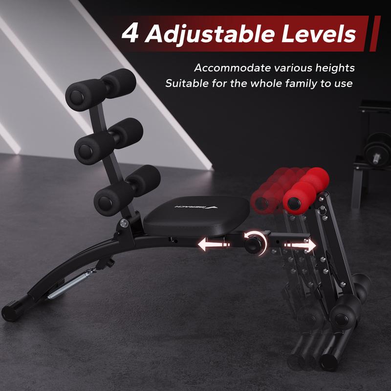MERACH Adjustable Weight Bench for Full Body Workout, Press Bench of Home Gym Strength Training, Exercise Machine for ab, arm, leg,