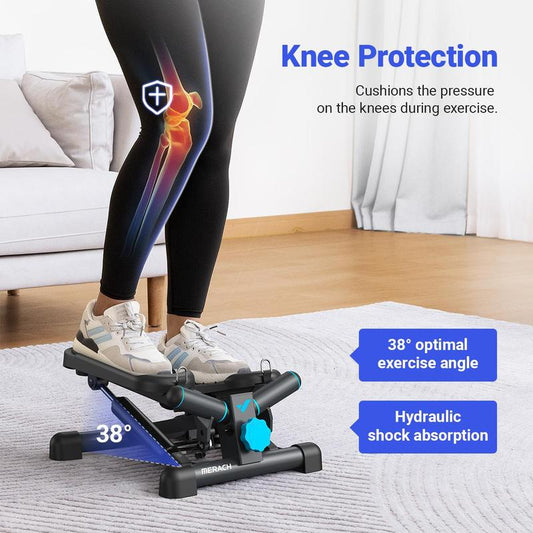 MERACH Steppers for Exercise, Mini Stepper with 330LBS Loading Capacity, Compact Size Workout Equipment for Home Gym