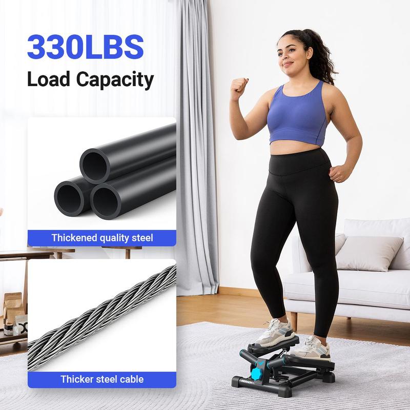 MERACH Steppers for Exercise, Mini Stepper with 330LBS Loading Capacity, Compact Size Workout Equipment for Home Gym