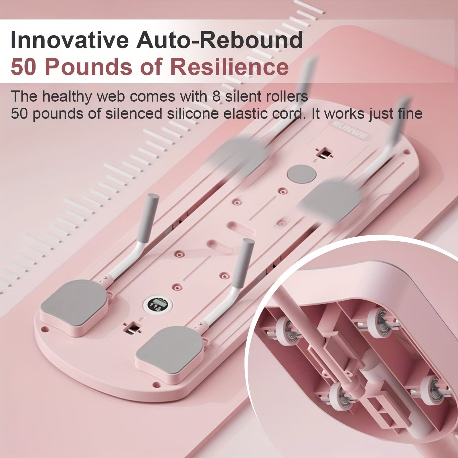 Foldable Pilates Reformer Board – Multi-Purpose Home Gym Sliding Set