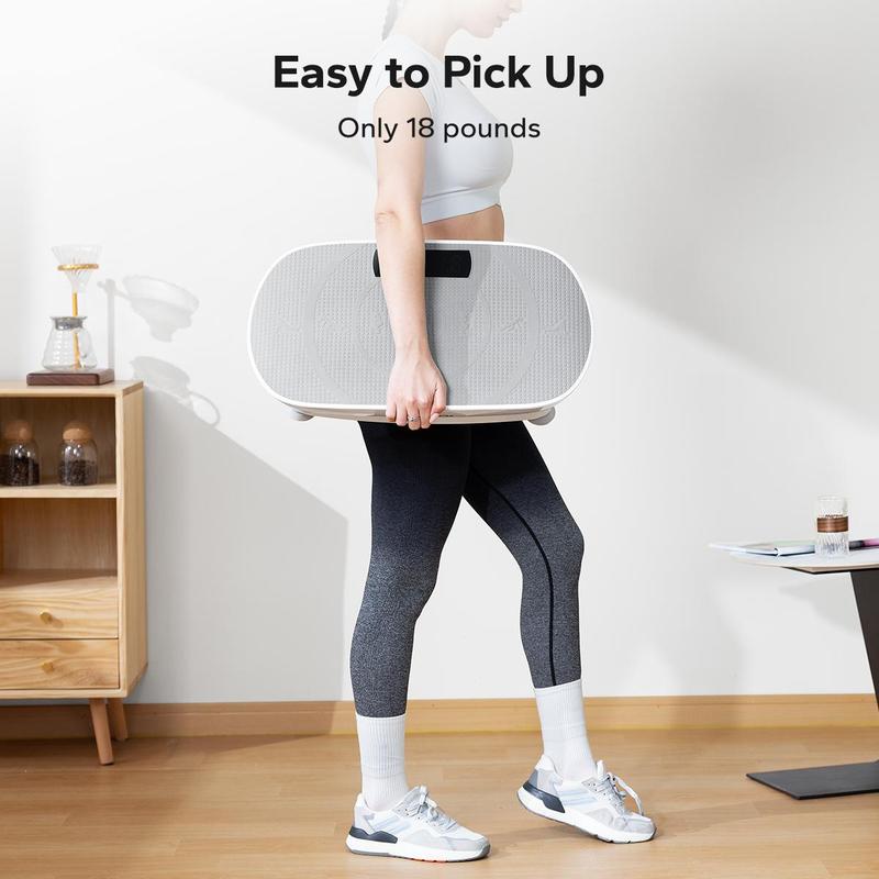 MERACH Vibration Plate Exercise Machine, Lymphatic Drainage Machine , Whole Body Workout Vibration Platform for Wellness and Fitness, Home Gym Kit for Women