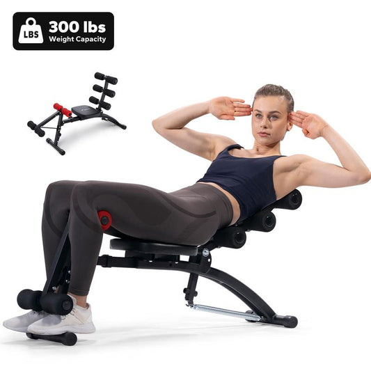 MERACH Adjustable Weight Bench for Full Body Workout, Press Bench of Home Gym Strength Training, Exercise Machine for ab, arm, leg,