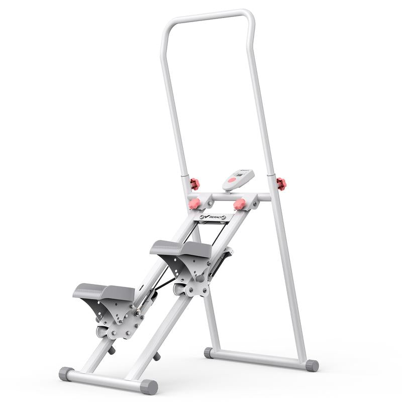 MERACH Stair Stepper with Handlebar for Full-Body Workout, 300LBS Capacity, Compact Cardio Climber Exercise Machine with Adjustable Pedals, Vertical Climber for Home Gym
