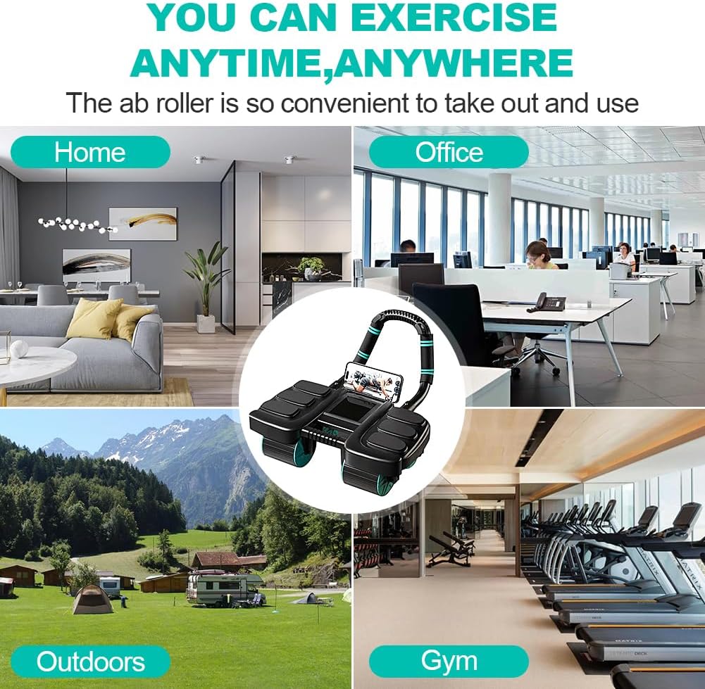 Dulux Fitness™ Abs Roller Wheel with Elbow Support